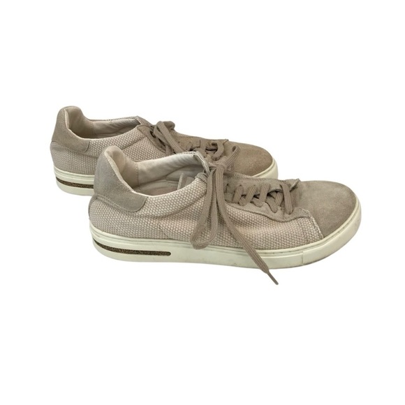 Birkenstock Bend Men's 8 Women’s 10 EU 41 Low Canvas Suede Tan Sneakers - Picture 4 of 6